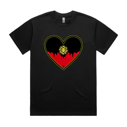Black front flat lay