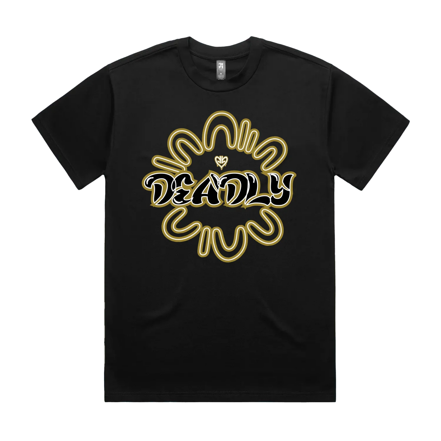 Black front flat lay