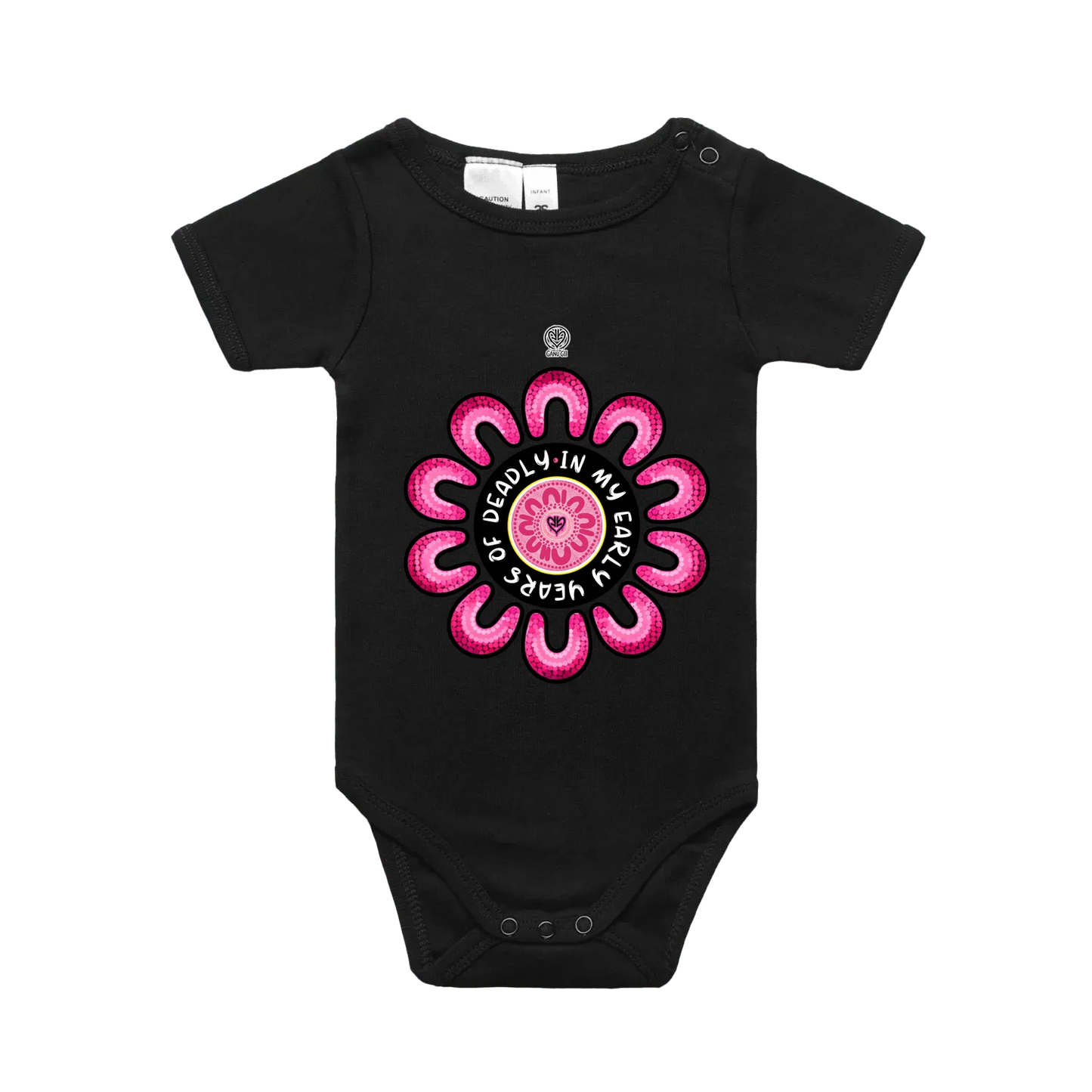 Black front flat lay