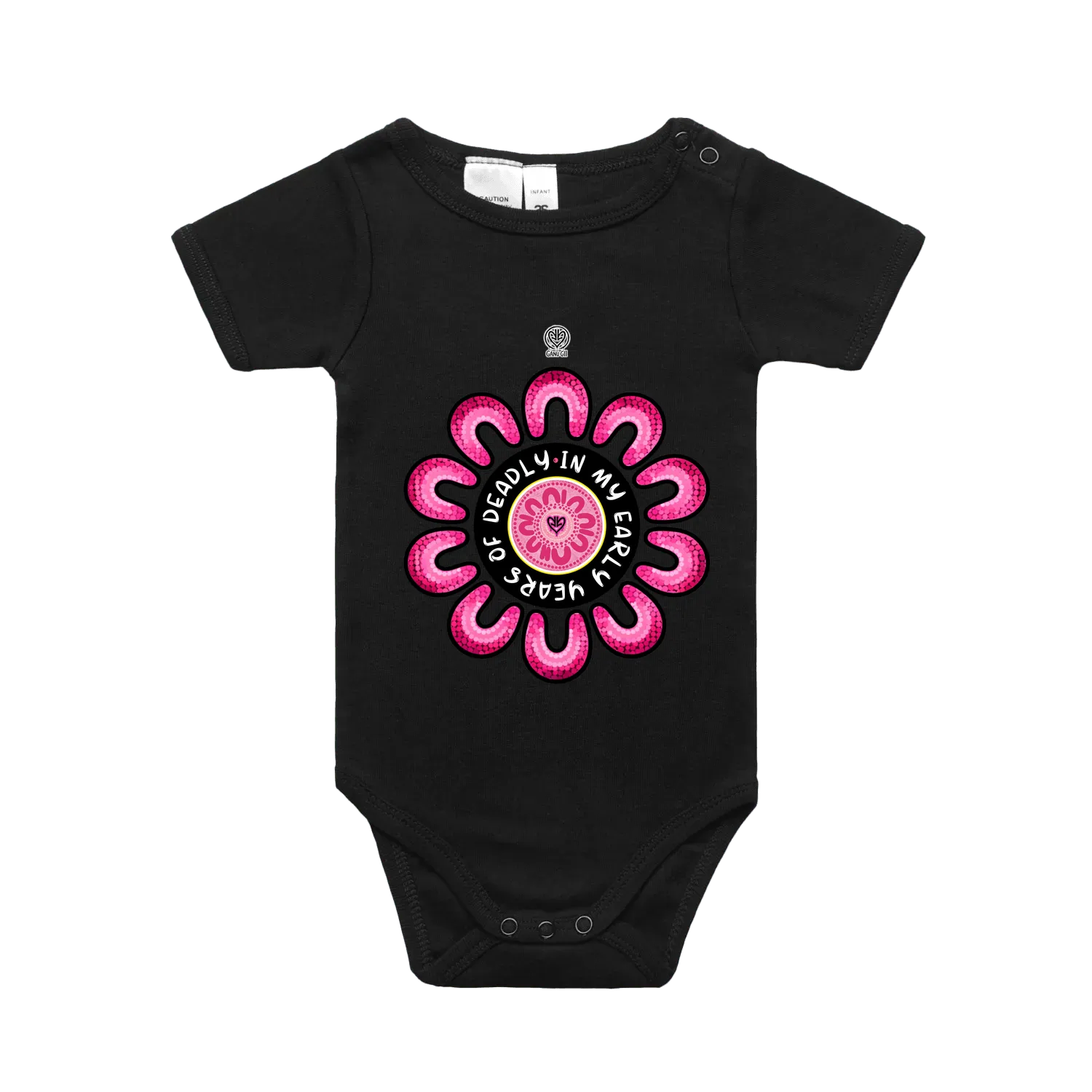 Black front flat lay