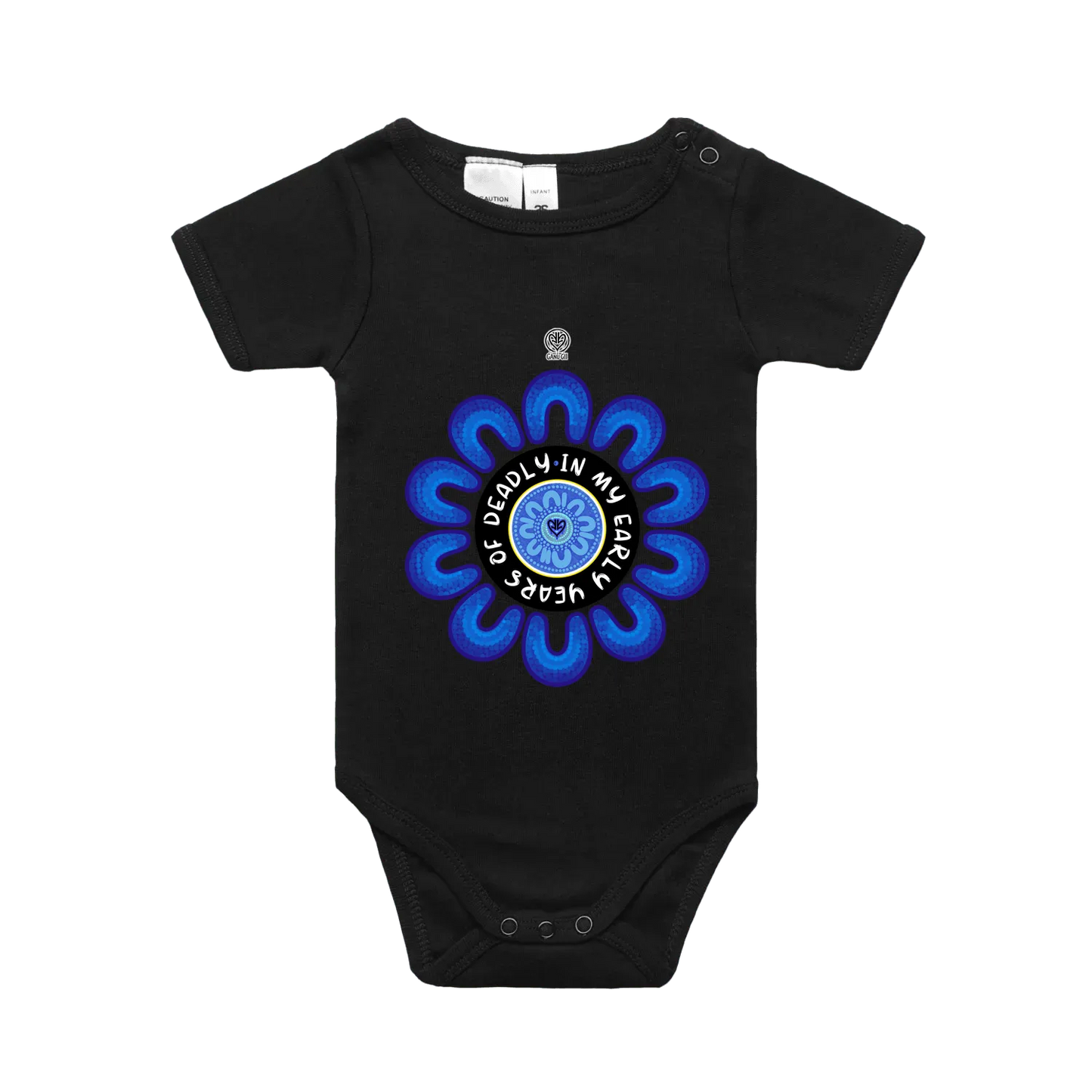 Black front flat lay