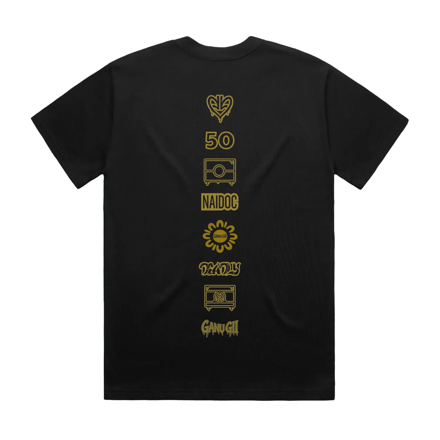Black back flat lay