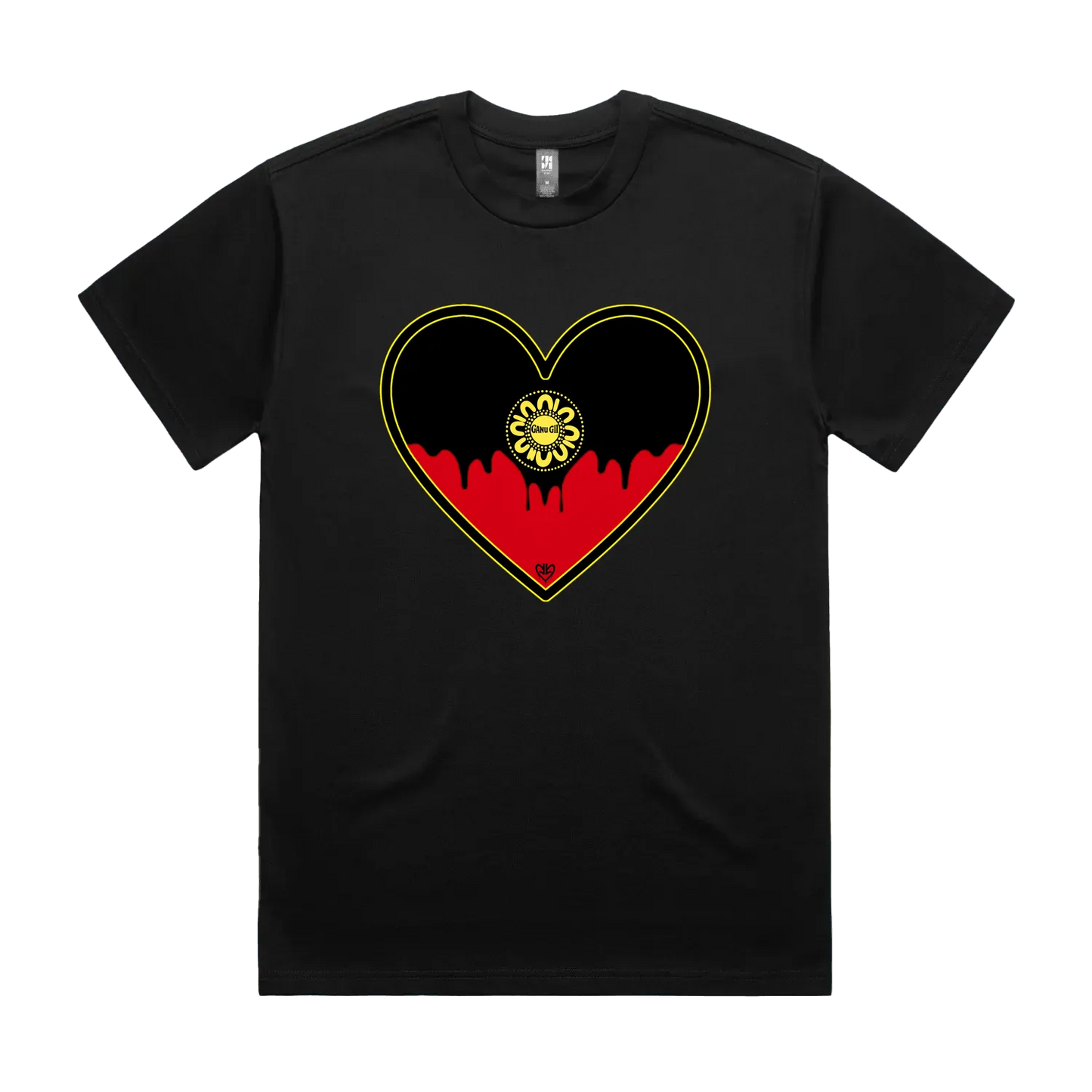 Black front flat lay