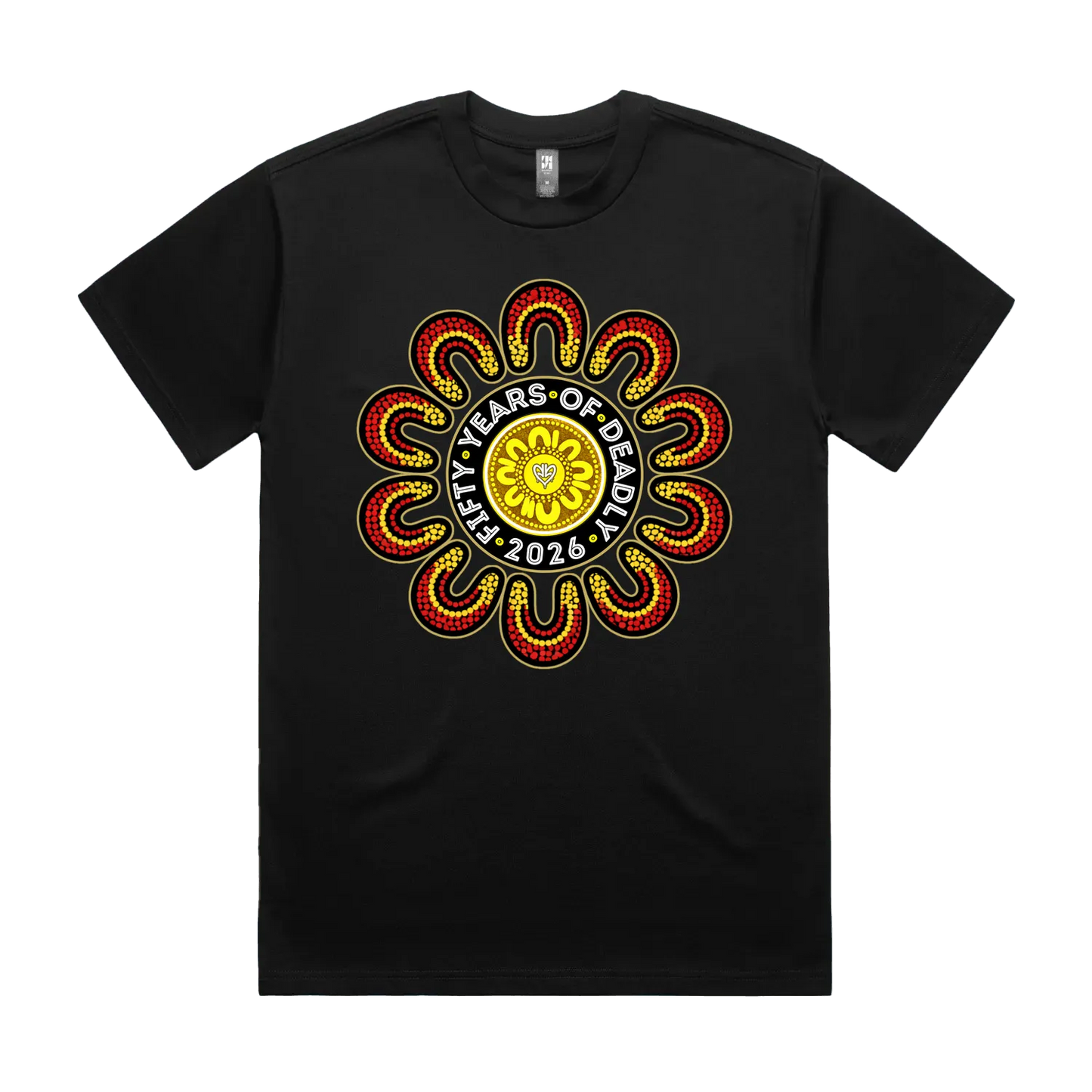 Black front flat lay