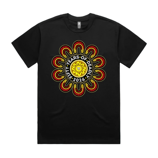 Black front flat lay