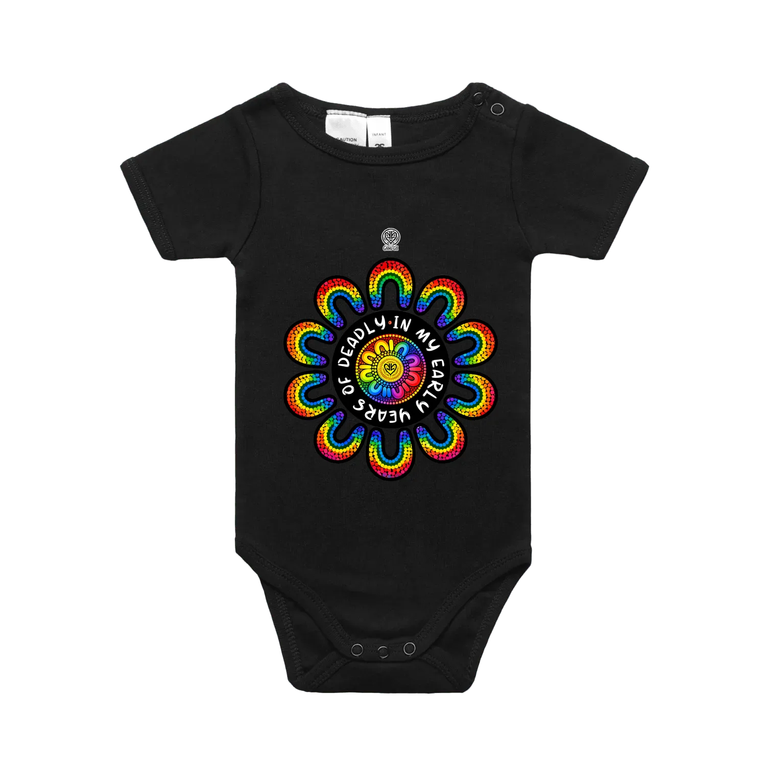 Black front flat lay