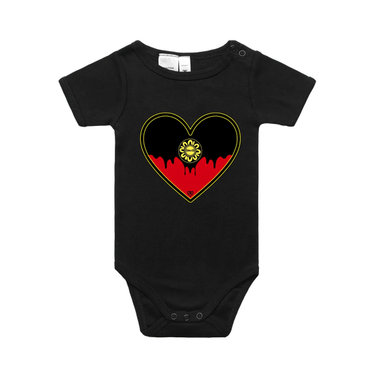 Black front flat lay