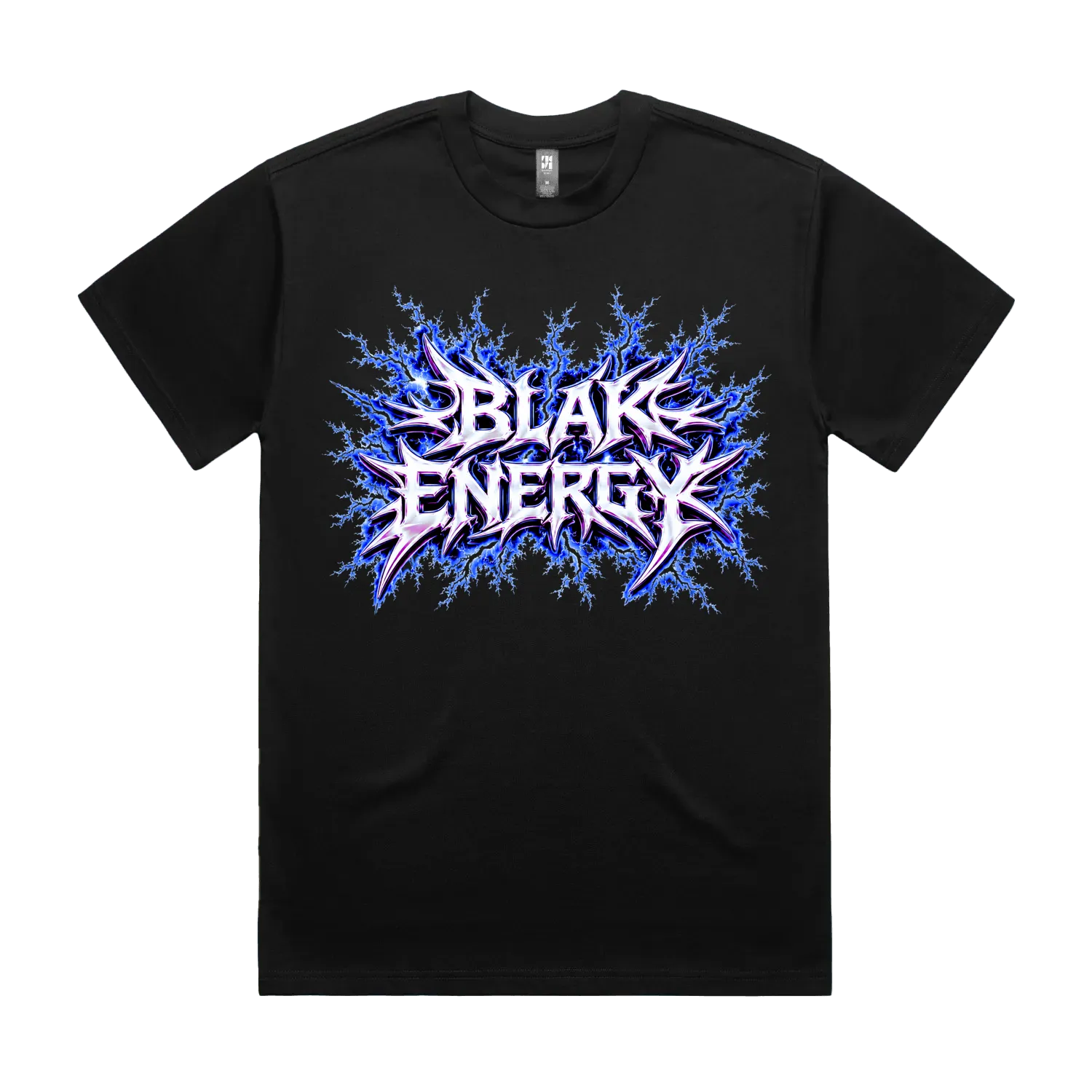 Black front flat lay