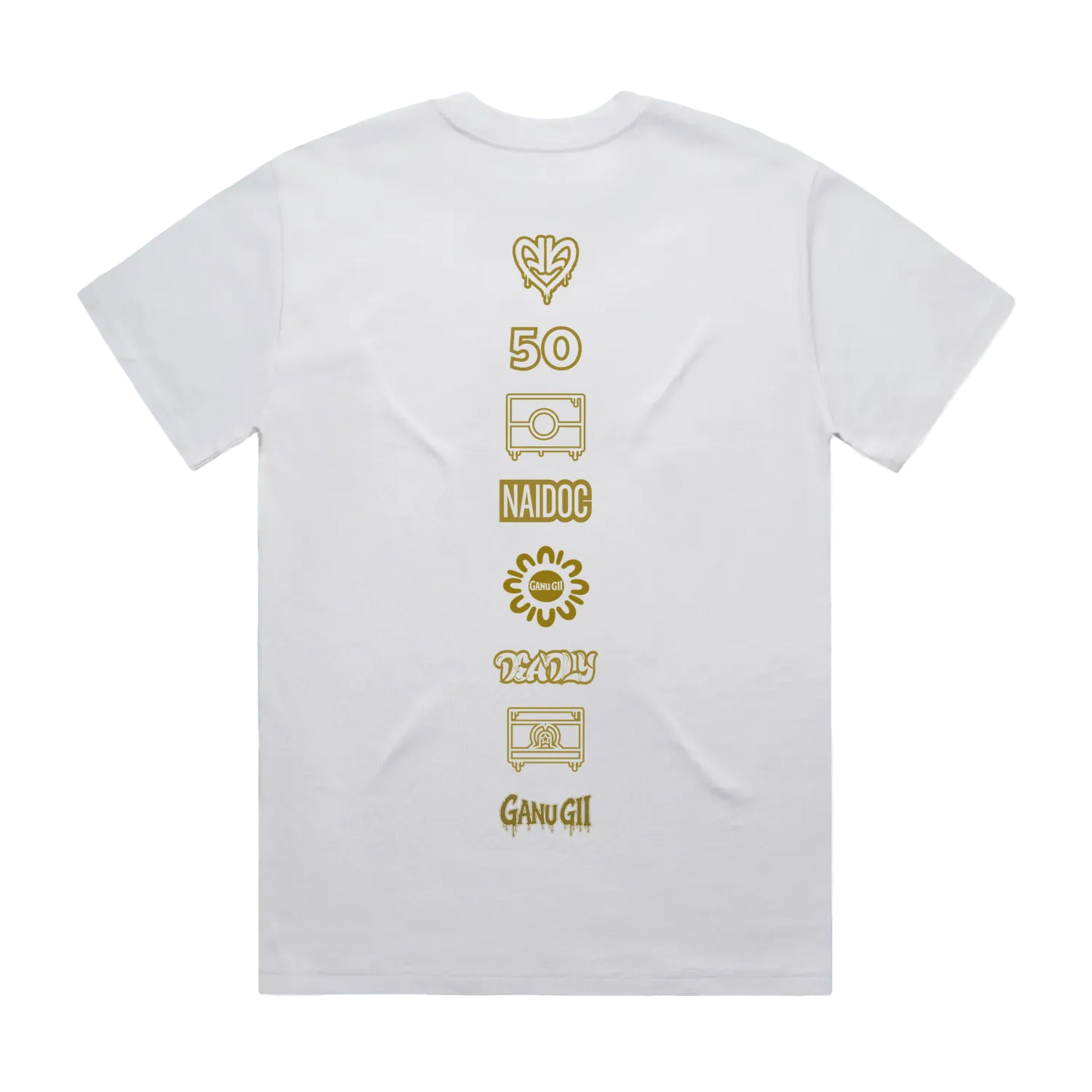 White back flat lay
